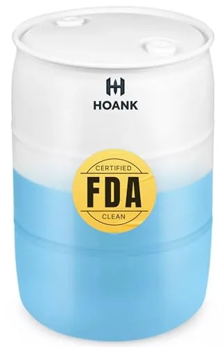 HOANK 55-Gallon BPA-Free Emergency Water Storage Barrel