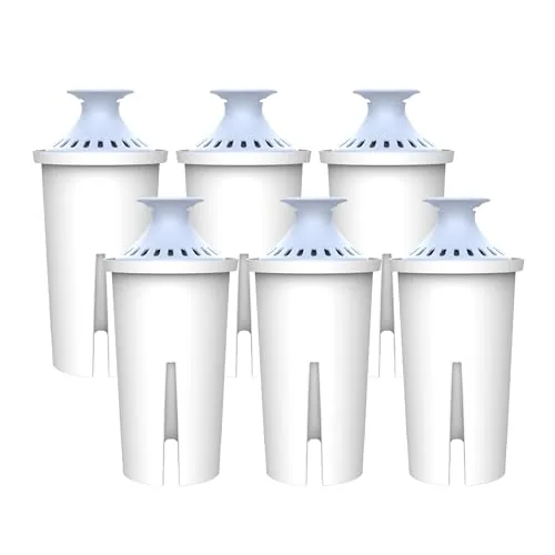 AQUA CREST Alkaline Brita-Compatible Filter Replacement 6-Pack