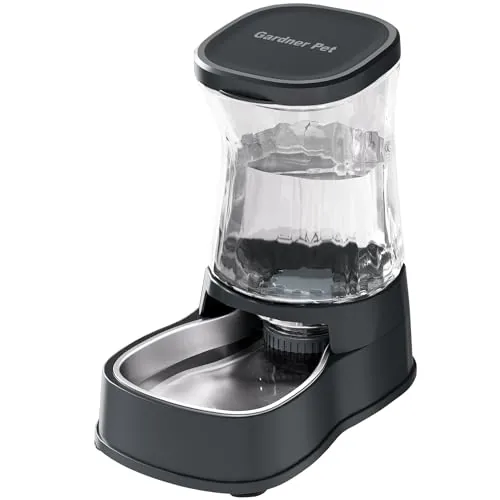 Gardner Pet Gravity Dispenser Stainless Steel Bowl 1 Gal
