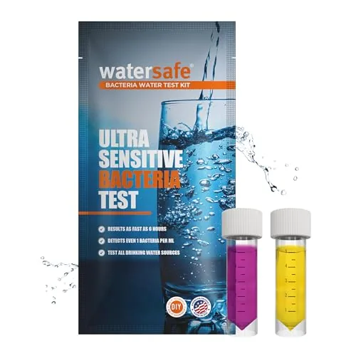 Watersafe Bacteria Water Test Kit USA-Made 1 Pack