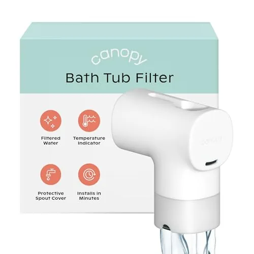 Canopy Baby Bath Tub Filter with Temp Gauge