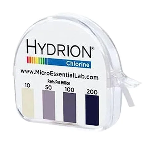 Hydrion CM-240 Chlorine Test Roll 10-200 PPM + Refill