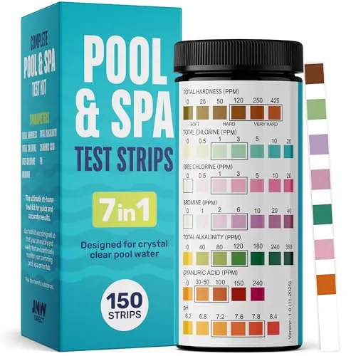 JNW Direct 7-in-1 Pool Test Strips 150-Count