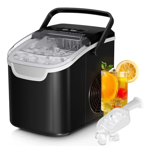 Antarctic Star Countertop Ice Maker 26lb/Day Dual Size