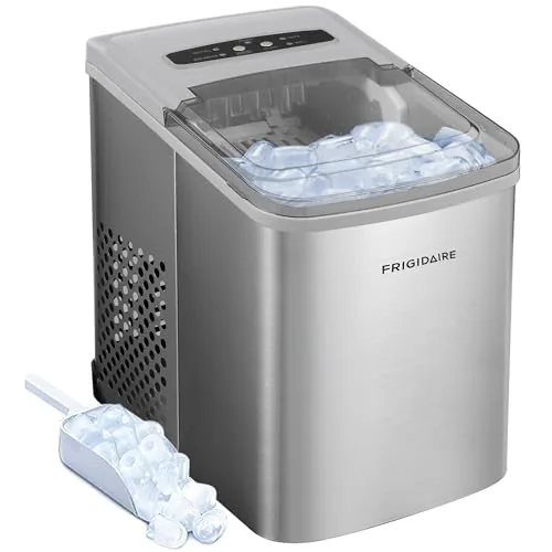 Frigidaire 26 lb/Day Stainless Countertop Ice Maker