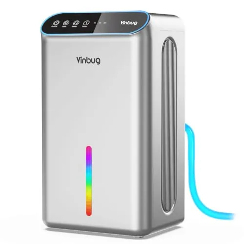 VinburgAir CT6 Dehumidifier 98oz Tank with Drain Hose