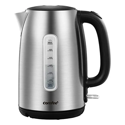 COMFEE' 1.7L Stainless Steel Electric Kettle 1500W