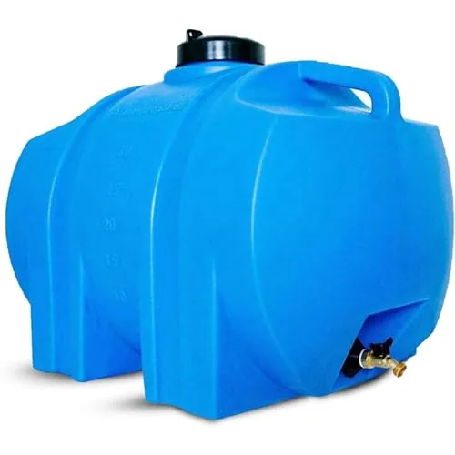 WaterPrepared 35-Gallon Portable Utility Water Tank Blue