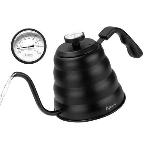 Apusu Gooseneck Kettle with Built-In Thermometer 40oz