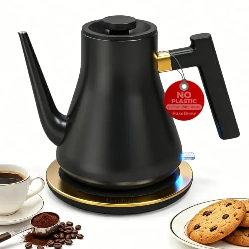 FuseBrew Gooseneck Electric Kettle 0.8L Matte Black