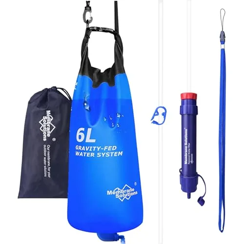 Membrane Solutions 6L Gravity Water Filter Pro Camp