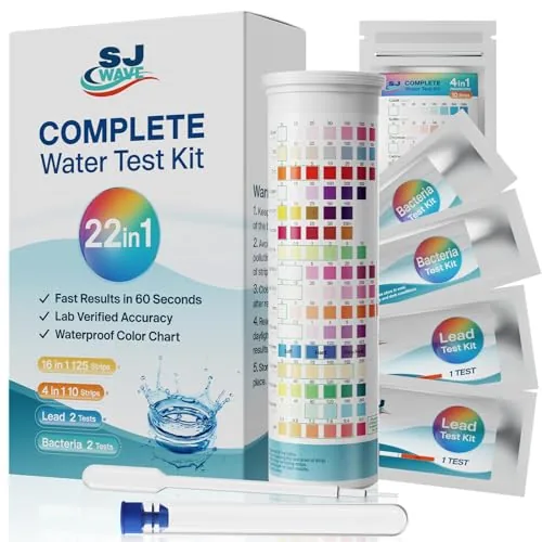 SJ WAVE 22-in-1 Water Test Kit 125 Strips