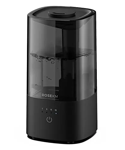 Rosekm 2.0L Cool Mist Ultrasonic Humidifier Black