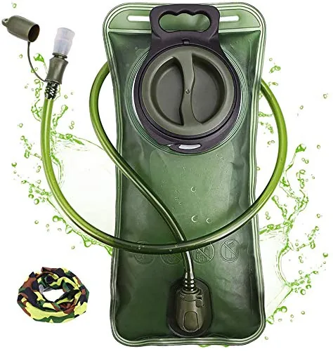 CHERAINTI 3L Hydration Bladder Military Green BPA-Free