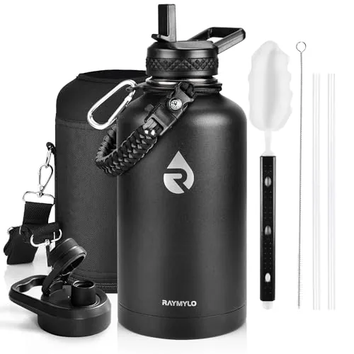 RAYMYLO 64oz Triple Wall Vacuum Insulated Water Bottle