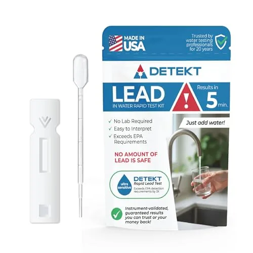 Detekt Lead Water Test Kit - 5-Min DIY Results