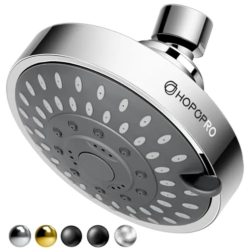 HOPOPRO 5-Mode Fixed Shower Head High Pressure
