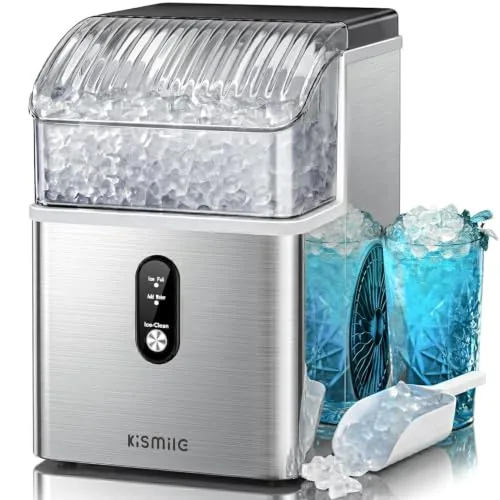 Kismile Nugget Ice Maker 35 lbs/Day Countertop