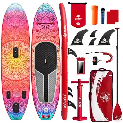 AISUNSS 10.6ft Wide-Body Yoga Inflatable SUP Board
