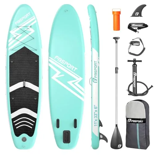 FBSPORT 11ft Inflatable SUP Board Wide Stability Design