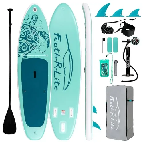 FEATH-R-LITE 10'6" Inflatable SUP Full Accessory Bundle