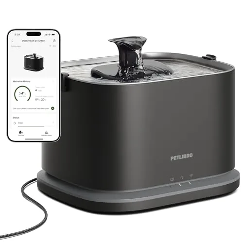 PETLIBRO Dockstream 2 WiFi Cat Fountain Stainless Steel