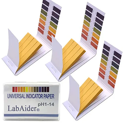 LabAider pH 1-14 Test Strips 240-Count with Case
