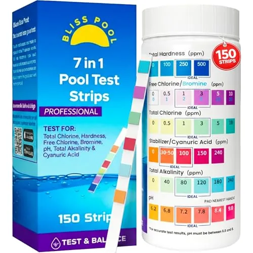 Bliss Pool 7-in-1 Test Strips with App 150ct