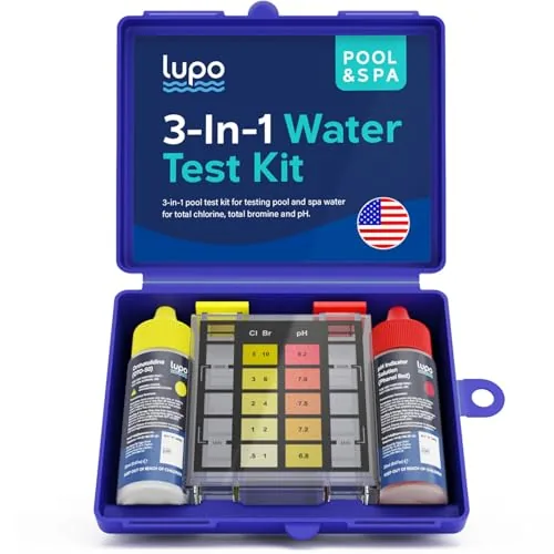 Lupo Global 3-in-1 Pool Test Kit 100 Tests
