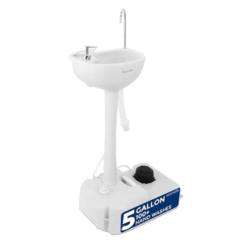 SereneLife Portable Camping Sink with 19L Tank