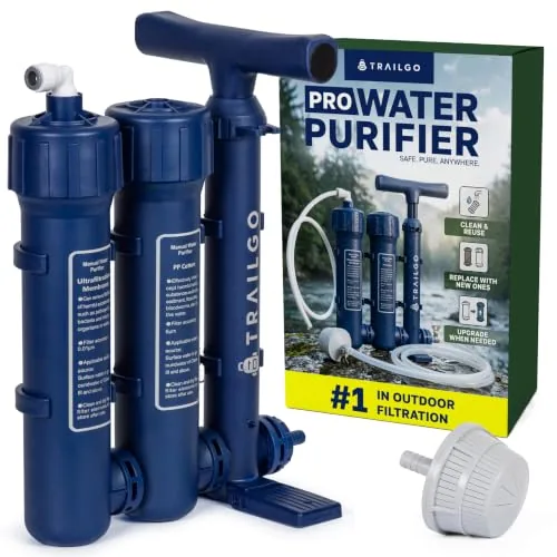 Trailgo Pro Portable Hand-Pump Water Filter 3000L