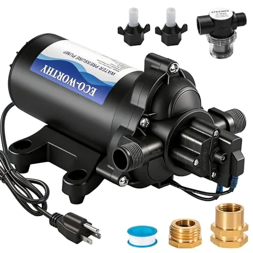 ECO-WORTHY 33-Series 110V AC Diaphragm Pump 4GPM 50PSI