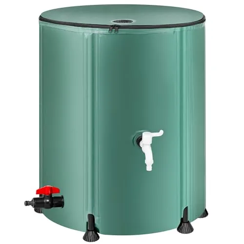 Laspeiraux 53-Gal Collapsible Rain Barrel with Spigot