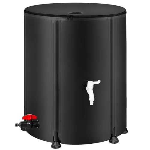 Laspeiraux 53-Gallon Collapsible Rain Barrel with Spigot