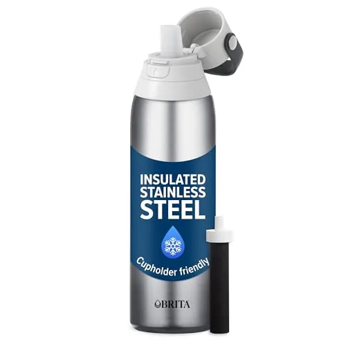 Brita 20oz Stainless Steel Filtered Water Bottle