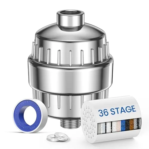 VOXON 36-Stage Shower Filter Hard Water Chlorine Removal