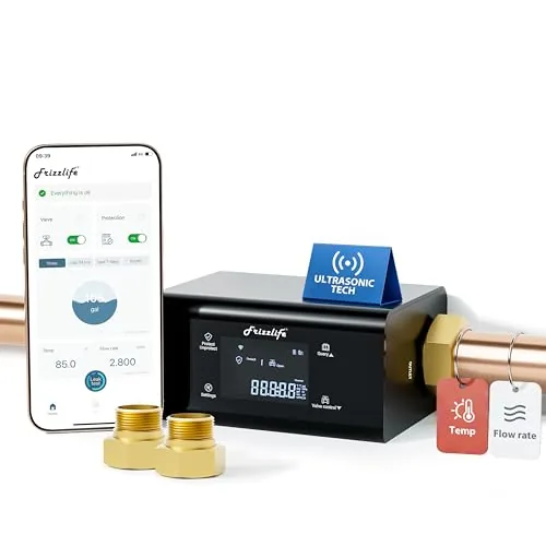 Frizzlife LP365 Smart Shutoff Valve with Leak Detection