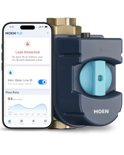 Moen Flo 900-002 Smart Water Shutoff 1-1/4-Inch
