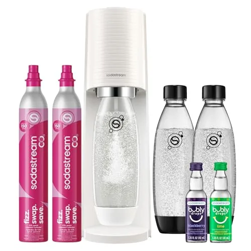 SodaStream TERRA Sparkling Water Maker Value Bundle White