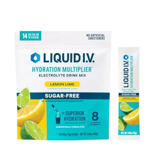 Liquid I.V. Sugar-Free Electrolyte Mix Lemon Lime 14ct