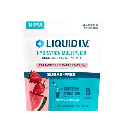 Liquid I.V. Sugar-Free Electrolyte Mix Strawberry Watermelon 14ct