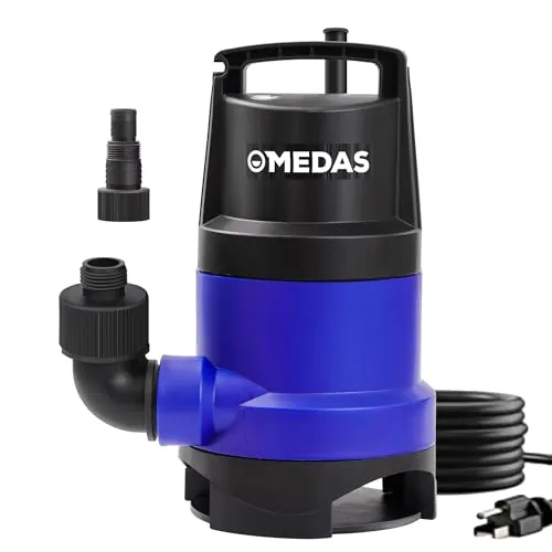 MEDAS 1HP Submersible Pump 3434 GPH Clean/Dirty Water