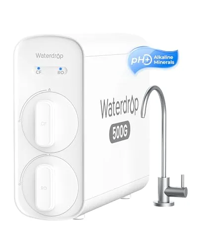 Waterdrop G5P500A 500GPD Alkaline Tankless RO System