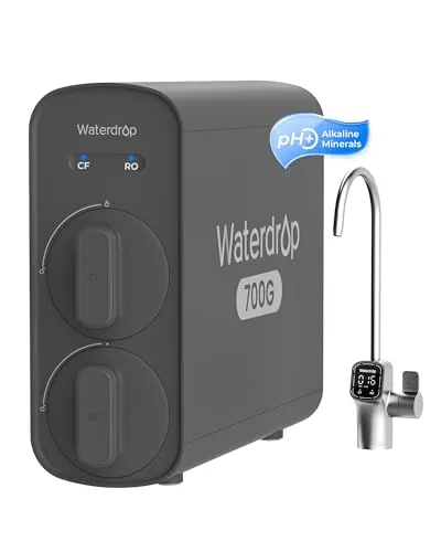 Waterdrop G5P700A Alkaline RO Filter 700 GPD Tankless