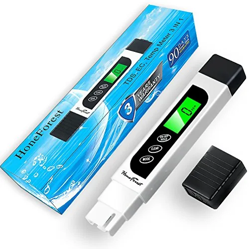 HoneForest TDS Meter 3-in-1 TDS EC Temperature Tester