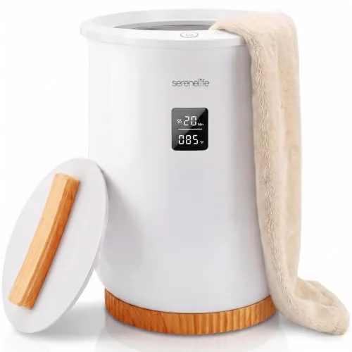 SereneLife Bucket Towel Warmer with Digital Display