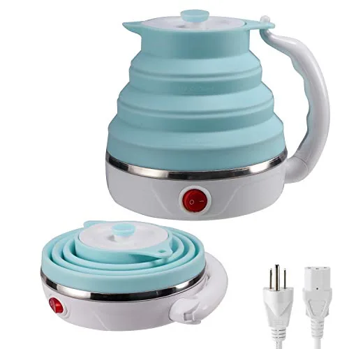 T-magitic Foldable Silicone Travel Kettle 600ml Dual Voltage