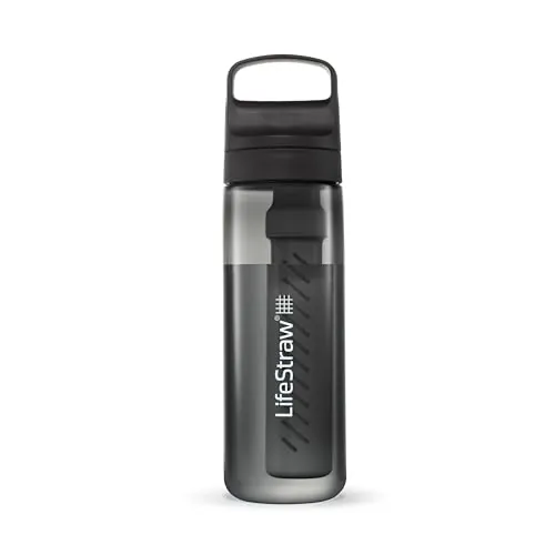 LifeStraw Go 22oz Filter Bottle BPA-Free Nordic Noir