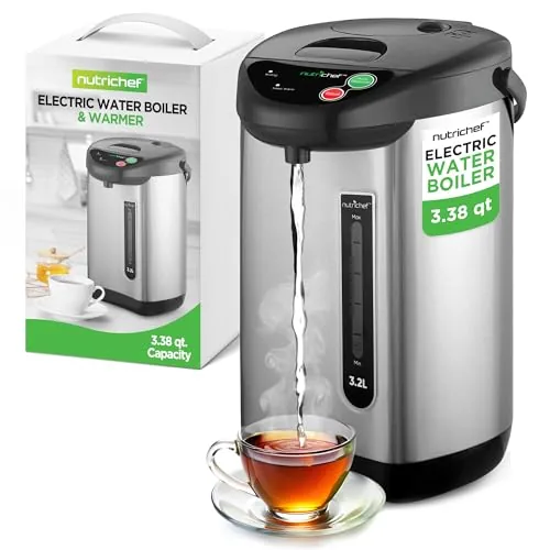 NutriChef PKWK43 3.2L Insulated Hot Water Urn