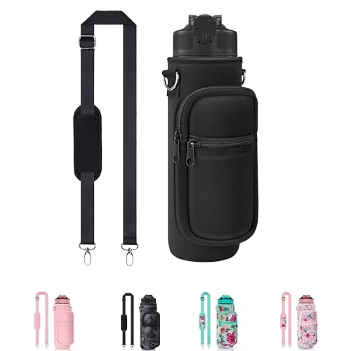 Doacpcr 32/40oz Crossbody Water Bottle Sling with Phone Pocket